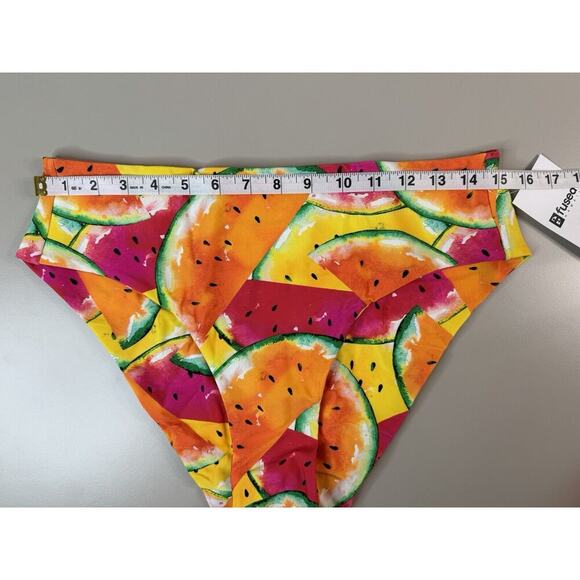 Fused Hawaii Haleakala Bikini Bottom Sz XL Summer Fruit Print Vacation Tropical - Picture 6 of 10
